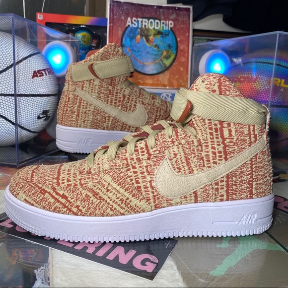 🆕 Nike Air Force 1 UltraForce Hi 'Team Gold' - Picture 9 of 9
